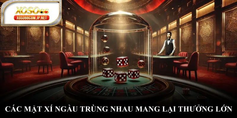 Các mặt xí ngầu trùng nhau mang lại thưởng lớn Các mặt xí ngầu trùng nhau mang lại thưởng lớn